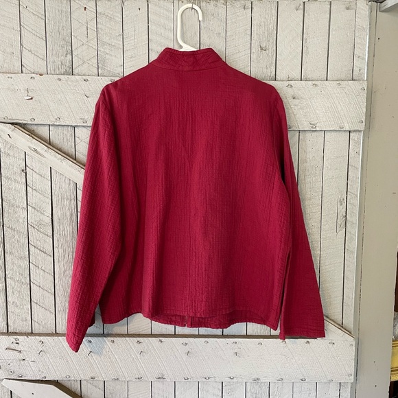 Eileen Fisher Cotton Blend Textured Jacket - Picture 7 of 7